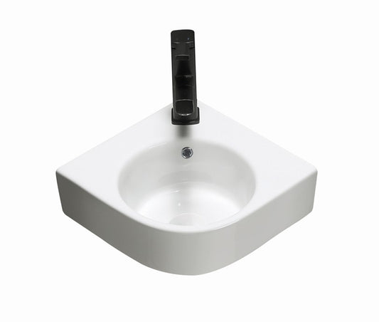 Gloss White
Wall Hung Ceramic Basin 440*385*155