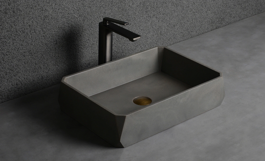 Concrete Basin Matte Grey Concrete 500*350*120