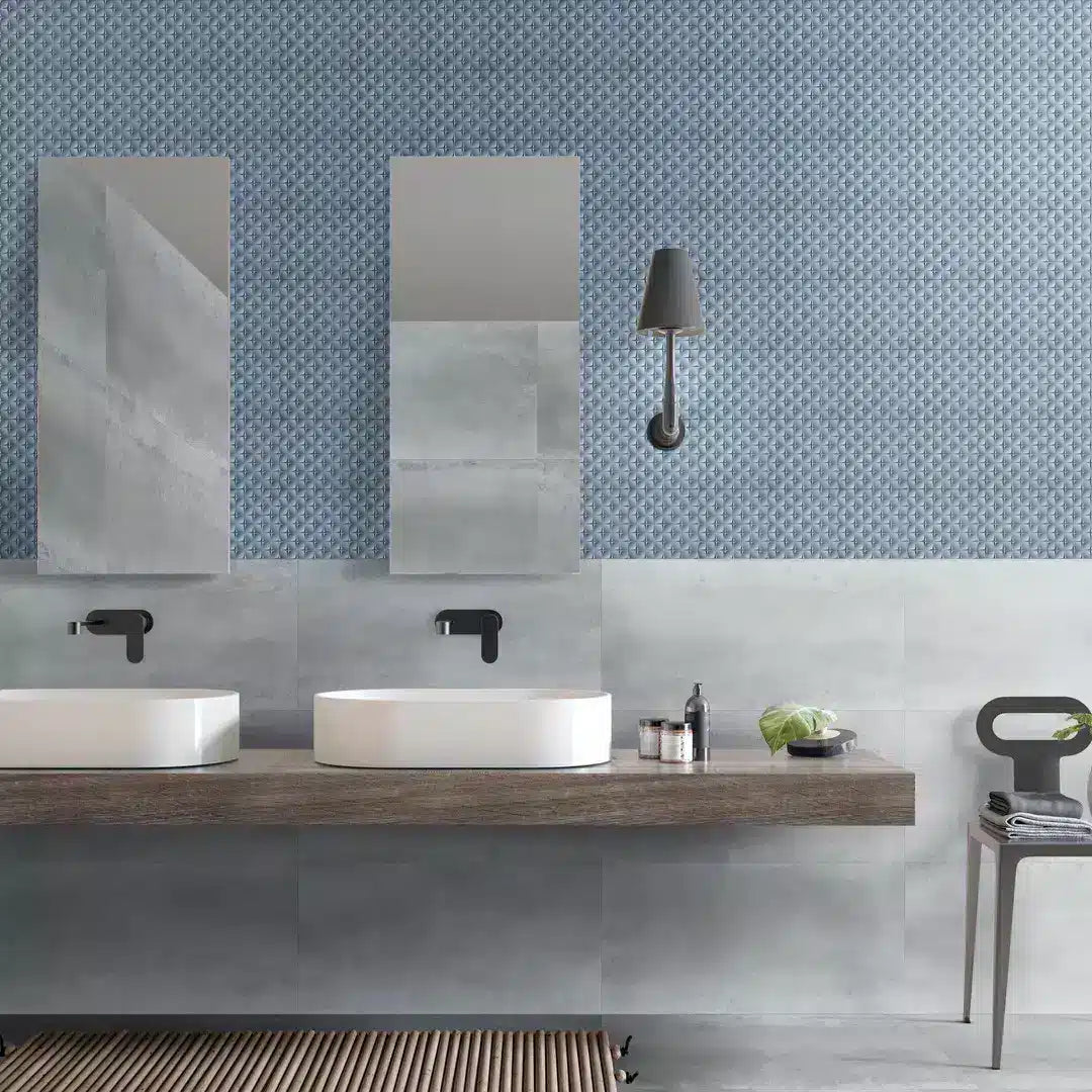 VUTTON MOSAICS - BLUE MATT Finish - 275.2x275.2 | SOLD PER SHEET - 15 SHEETS / 1.1364SQM PER BOX