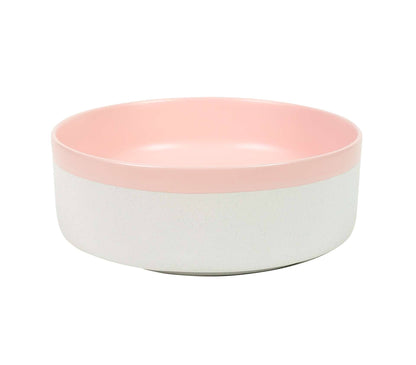 370mm Matte Pink & Matte White Round Ceramic Basin | CP-37-MP