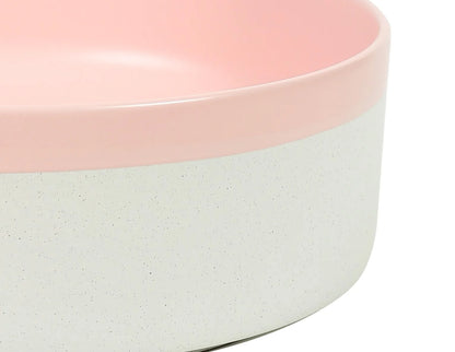 375*375*135mm Color Plus Textured Exterior Finish & Matte Pink Interior Finish Above Counter Basin
