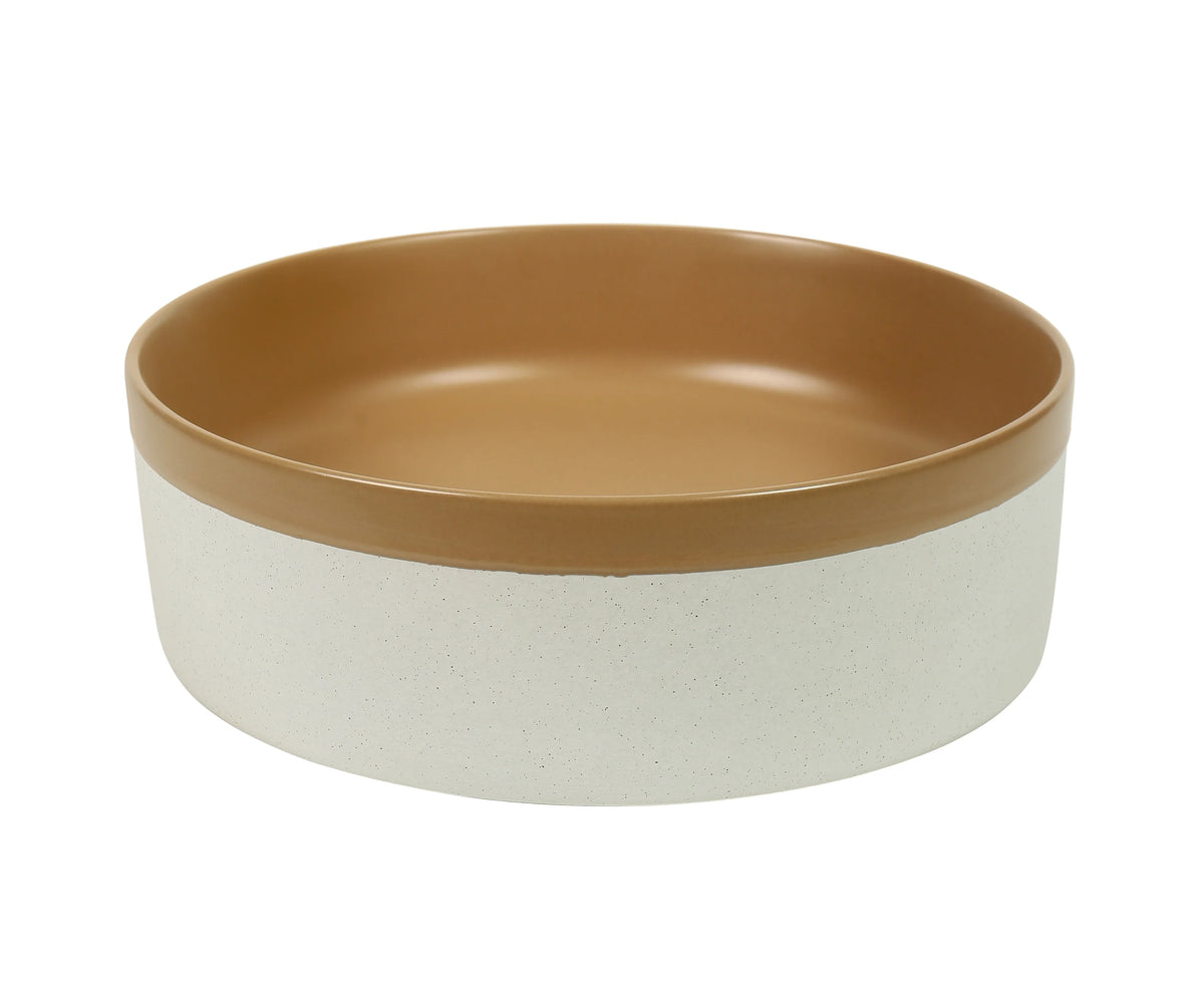 375*375*135mm Color Plus Textured Exterior Finish & Matte Light Brown Interior Finish Above Counter Basin