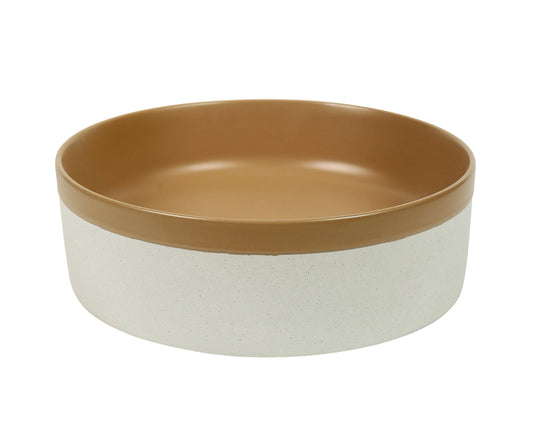 375*375*135mm Color Plus Textured Exterior Finish & Matte Light Brown Interior Finish Above Counter Basin