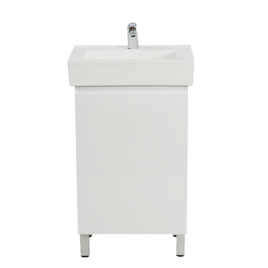450mm PVC Floor Vanity Slim Ensuite with Top