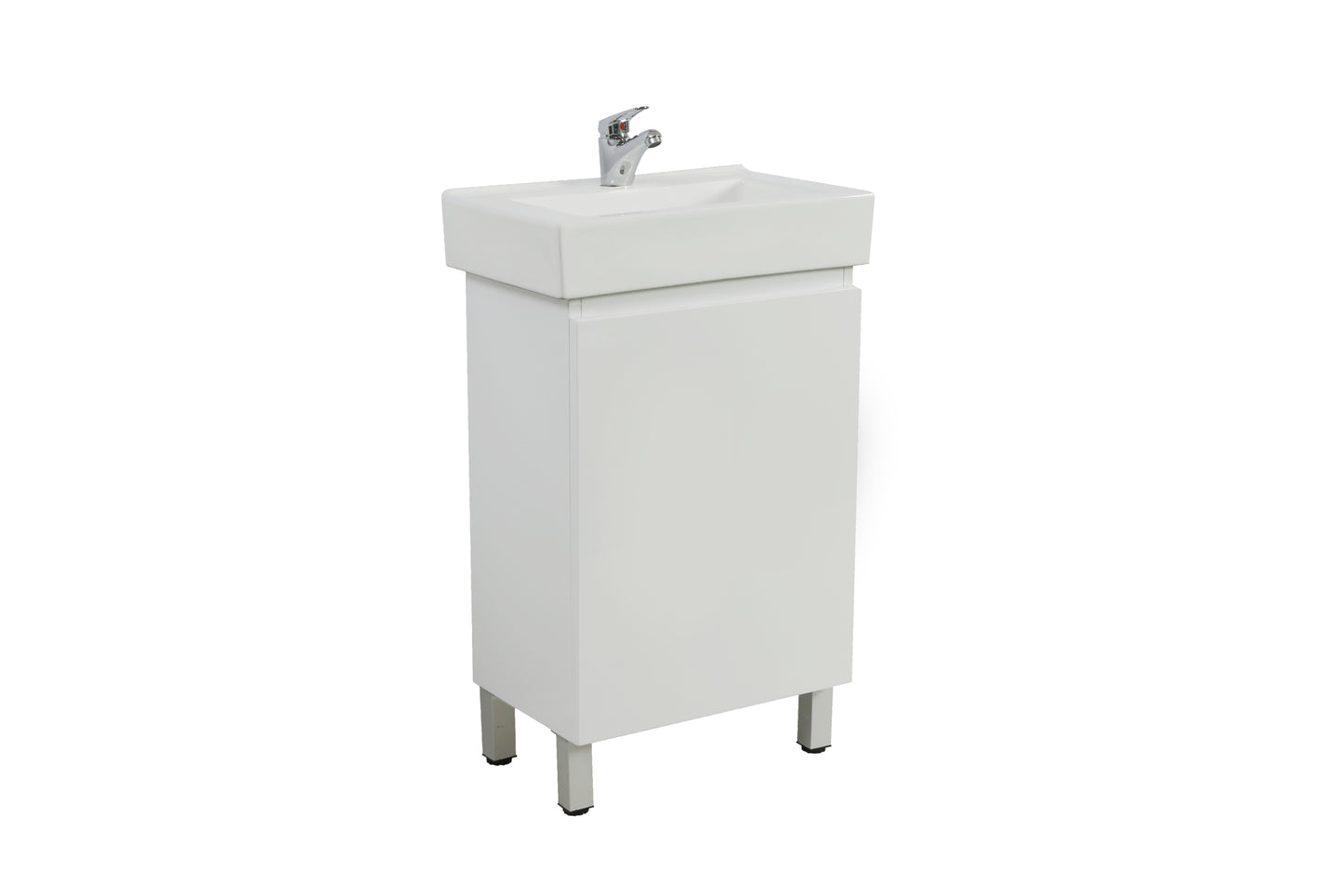 450mm PVC Floor Vanity Slim Ensuite with Top