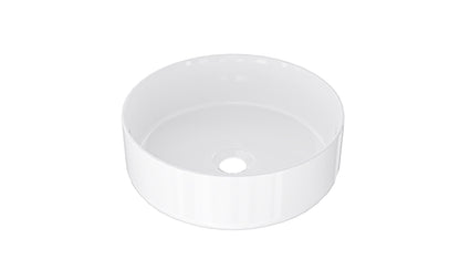 Infinity 365mm Round Above Counter Basin - Gloss White