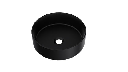 Infinity 365mm Round Above Counter Basin - Matte Black