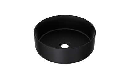 Infinity 365mm Round Above Counter Basin - Matte Black