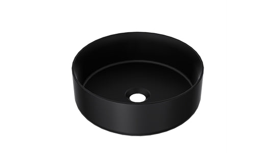 Infinity 365mm Round Above Counter Basin - Matte Black
