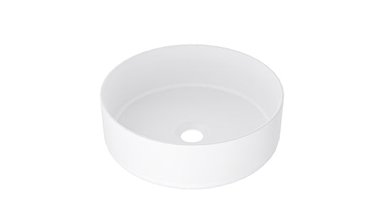 Infinity 365mm Round Above Counter Basin - Matte White