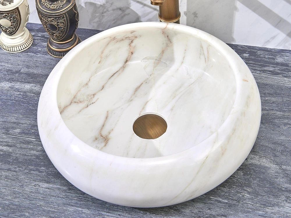Natural Stone Marble Basin 420*420*140