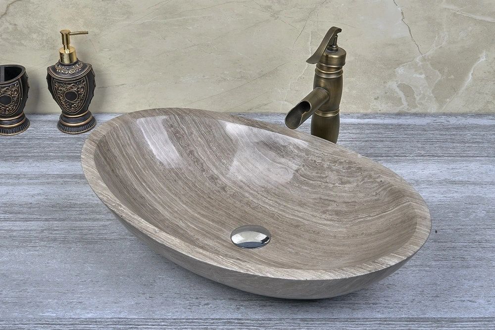 Natural Stone Marble Basin 500*350*150