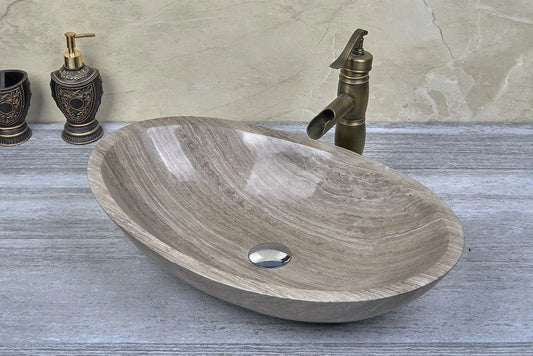 Natural Stone Marble Basin 500*350*150