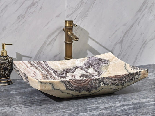 Natural Stone Purple Onyx Basin 550*380*140