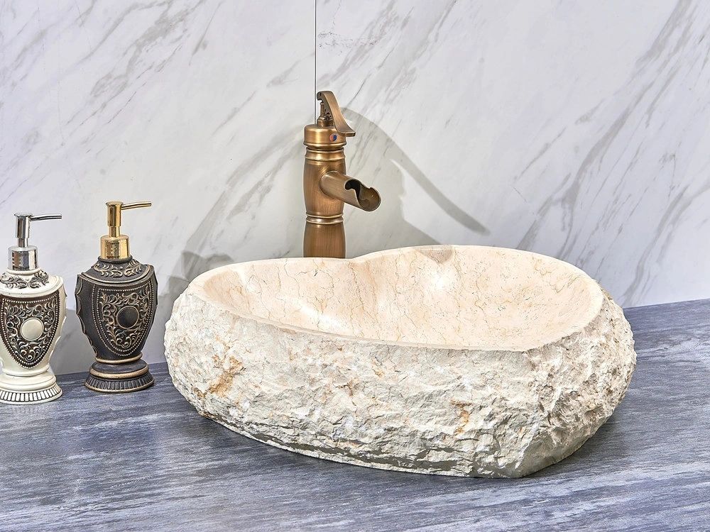 Natural Stone Marble Basin 440*460*140
