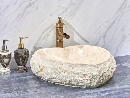 Natural Stone Marble Basin 440*460*140