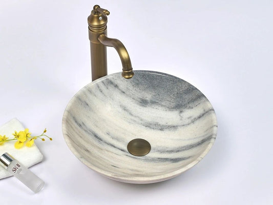 Natural Stone Marble Basin 420*420*140