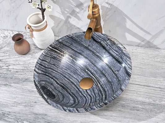 Natural Stone Marble Basin 420*420*140