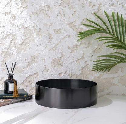 Handmade Stainless Steel Basin Handmade Stainless Steel - Gun MetalΦ380*110