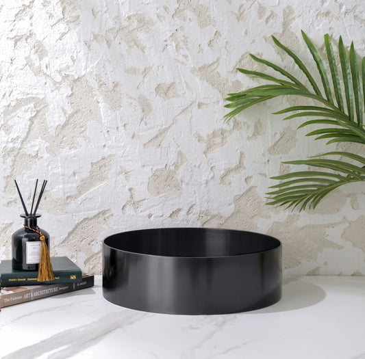Handmade Stainless Steel Basin Handmade Stainless Steel - Gun MetalΦ380*110
