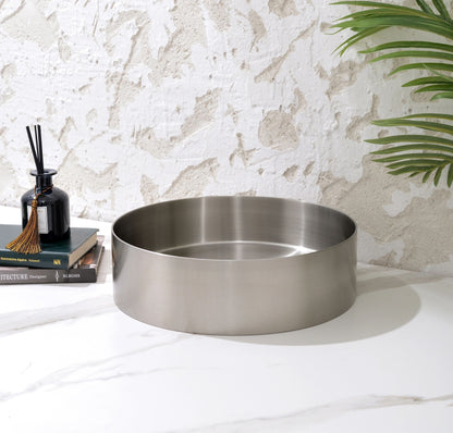 Handmade Stainless Steel Basin Handmade Stainless Steel - Brushed NickelΦ380*110