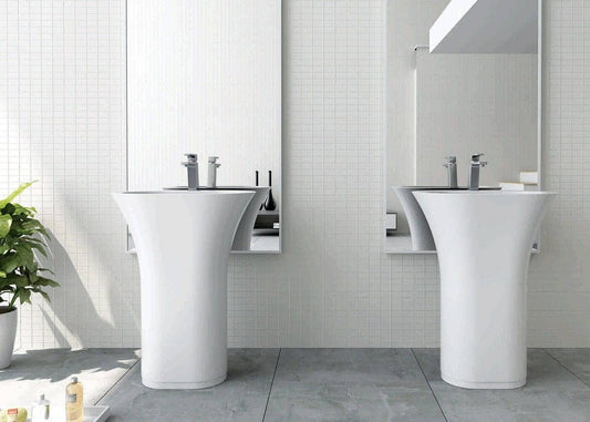 630mm Pietra Bianca - Iceland Freestanding Basins