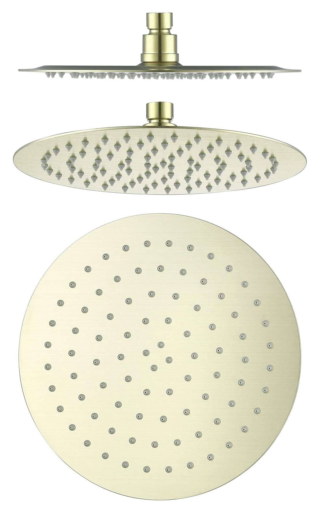 Mica Shower Head - 250mm - French Gold