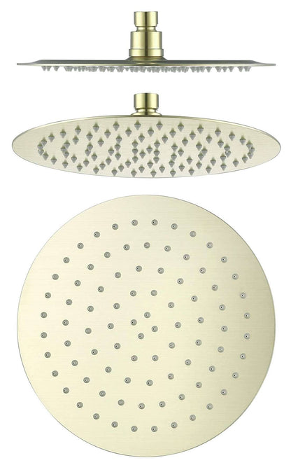 Mica Shower Head - 250mm - French Gold