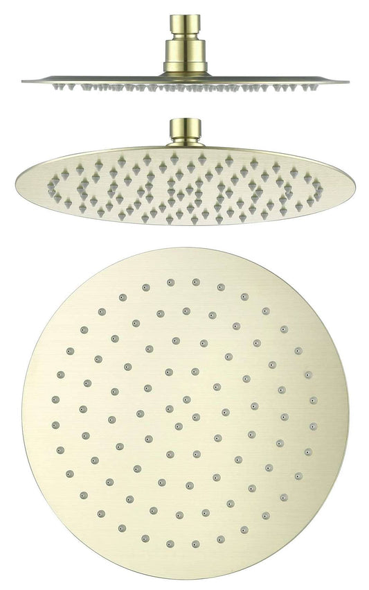 Mica Shower Head - 250mm - French Gold