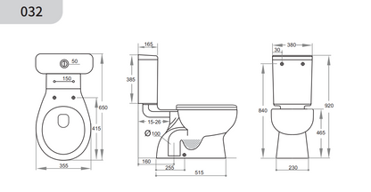 Link  Back-to-Wall Toilet Suite - Gloss White