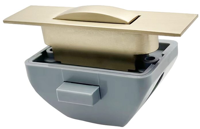 Push Lock Cabinet Handle - French Gold