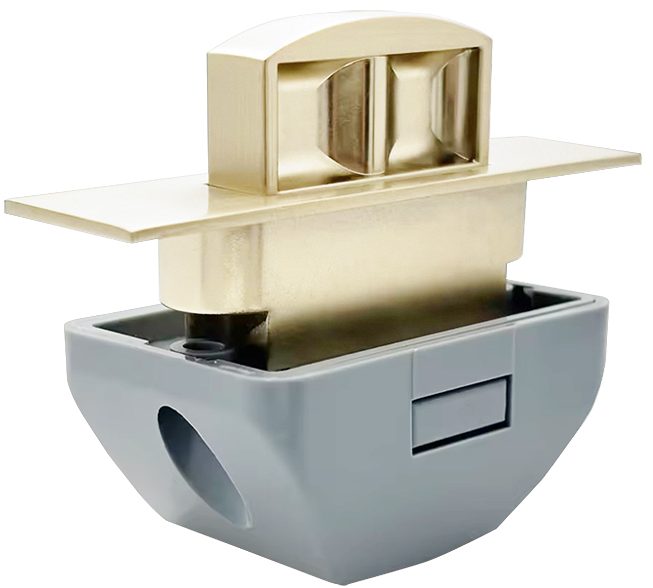 Push Lock Cabinet Handle - French Gold