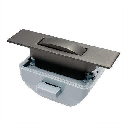 Push Lock Cabinet Handle - Gunmetal
