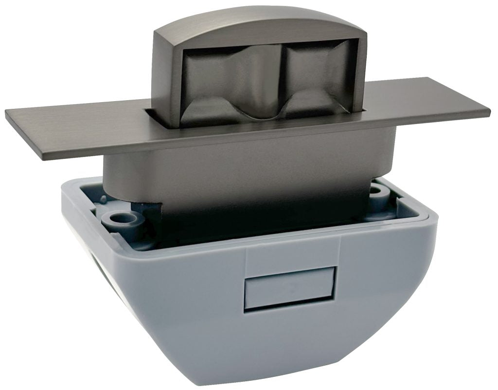 Push Lock Cabinet Handle - Gunmetal