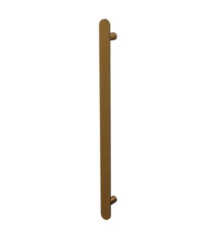 Allegra 12V Flat Bar Vertical Heated Towel Rail - Aged Bronze