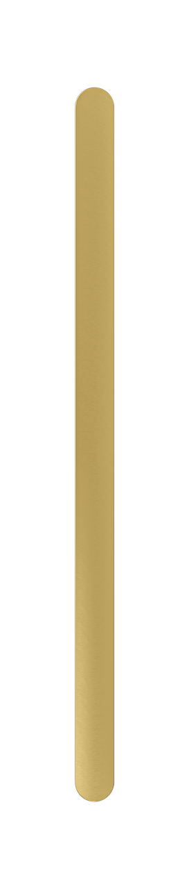 Allegra 12V Flat Bar Vertical Heated Towel Rail - Brushed Brass
