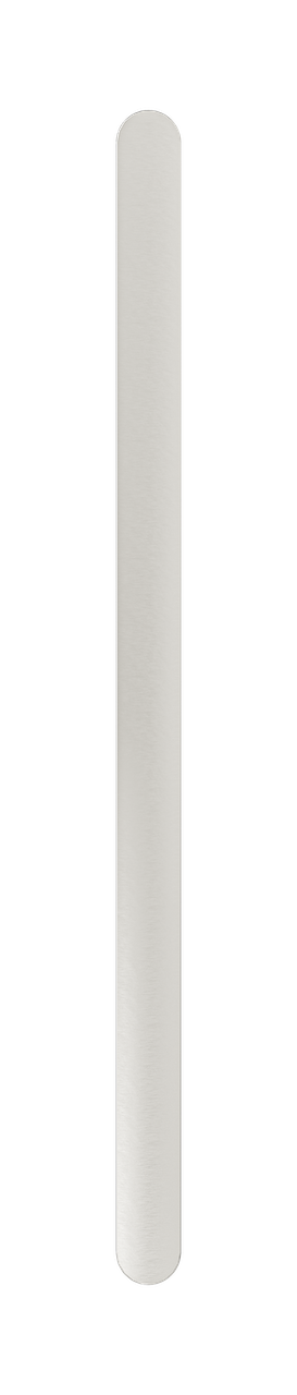 Allegra 12V Flat Bar Vertical Heated Towel Rail - Brushed Nickel