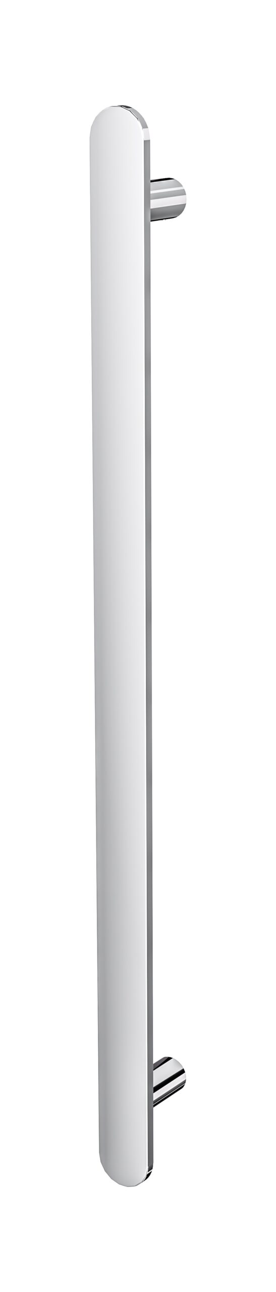 Allegra 12V Flat Bar Vertical Heated Towel Rail - Chrome
