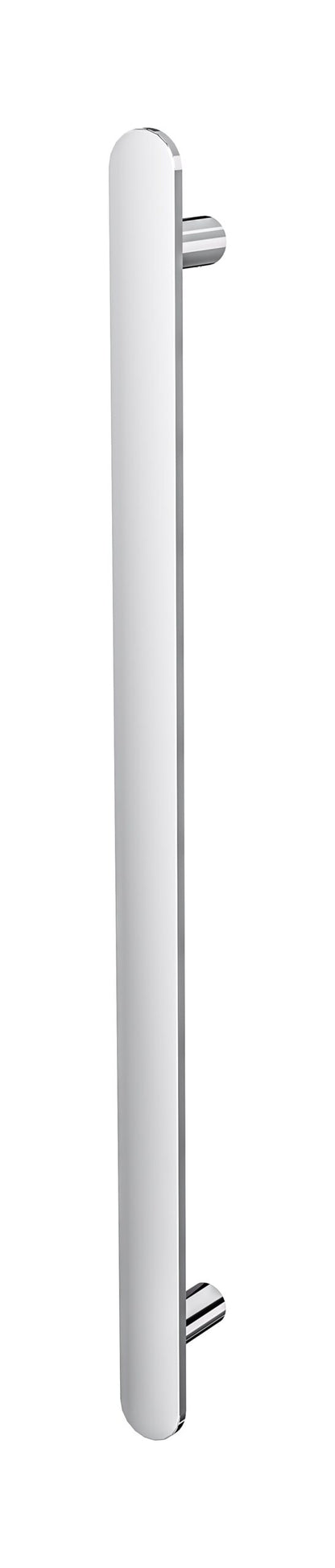 Allegra 12V Flat Bar Vertical Heated Towel Rail - Chrome