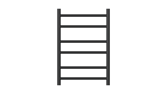 Allegra 6 Bar Heated Towel Rail - Matte Black