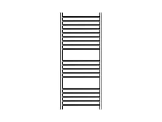 Allegra 19 Bar Heated Towel Rail - Chrome