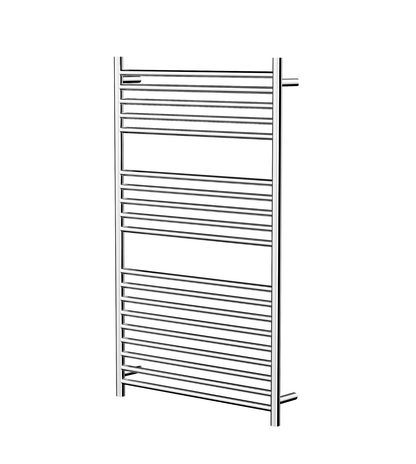 Allegra 19 Bar Wide Heated Towel Rail - Chrome
