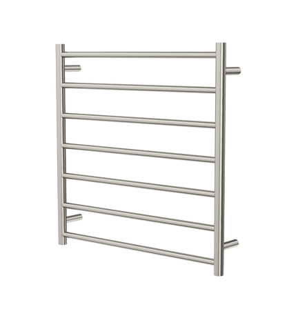 Allegra 7 Bar Heated Towel Rail - Brushed Nickel