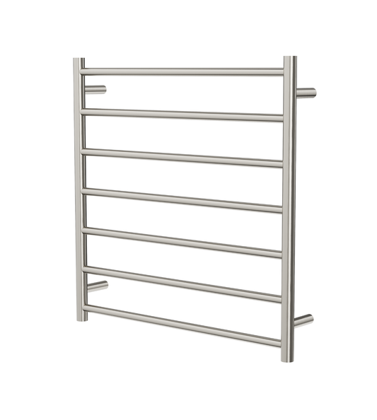 Allegra 7 Bar Heated Towel Rail - Brushed Nickel