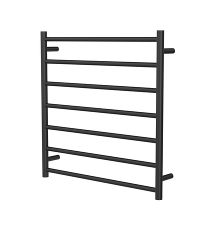 Allegra 7 Bar Heated Towel Rail - Matte Black