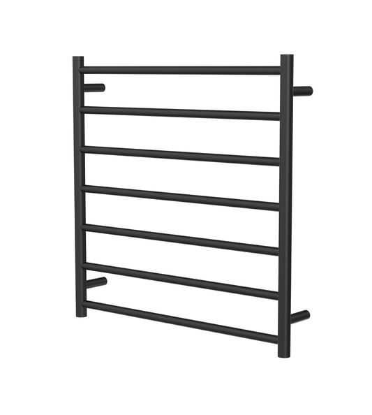 Allegra 7 Bar Heated Towel Rail - Matte Black