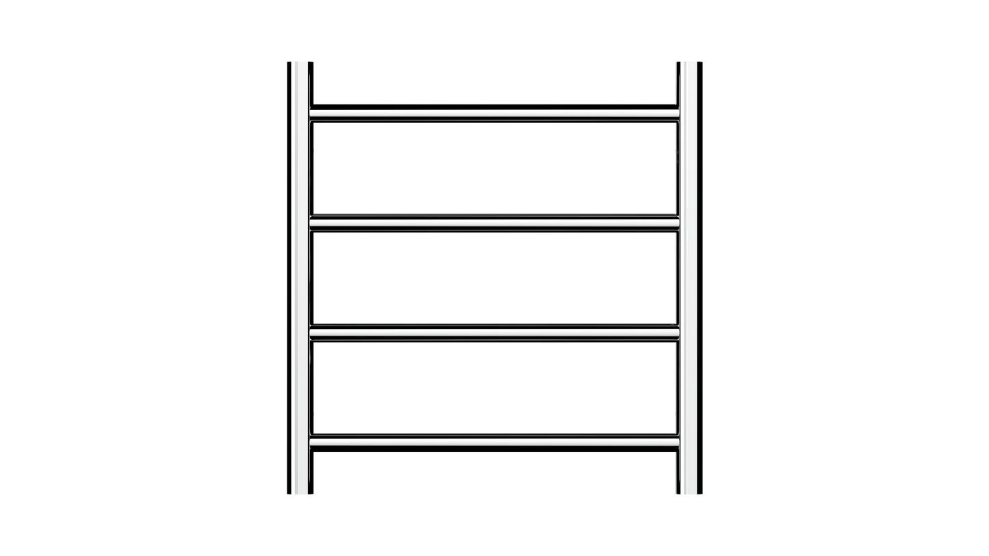 Allegra 4 Bar Heated Towel Rail - Chrome