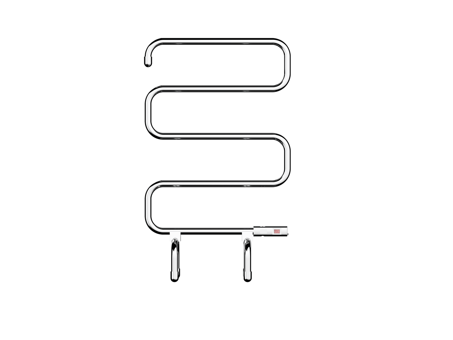 Avid Freestanding 5 Bar Heated Towel Rail - Chrome