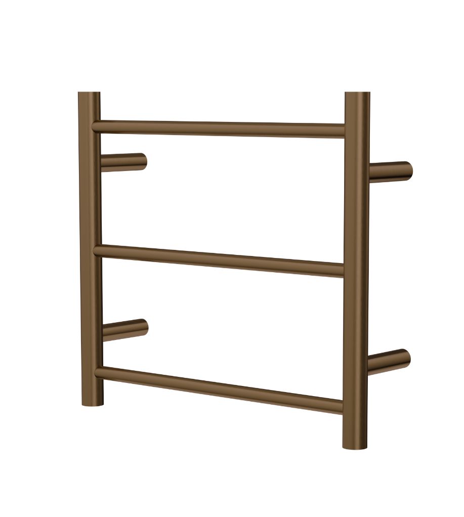 Avid 3 Bar Heated Towel Rail - Aged Bronze
