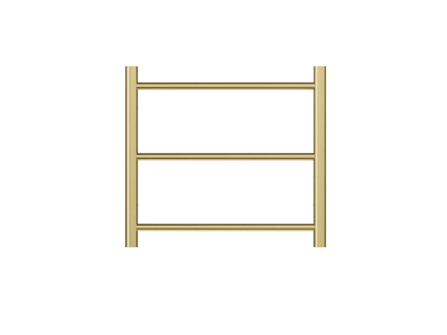 Avid 3 Bar Heated Towel Rail - Brushed Brass